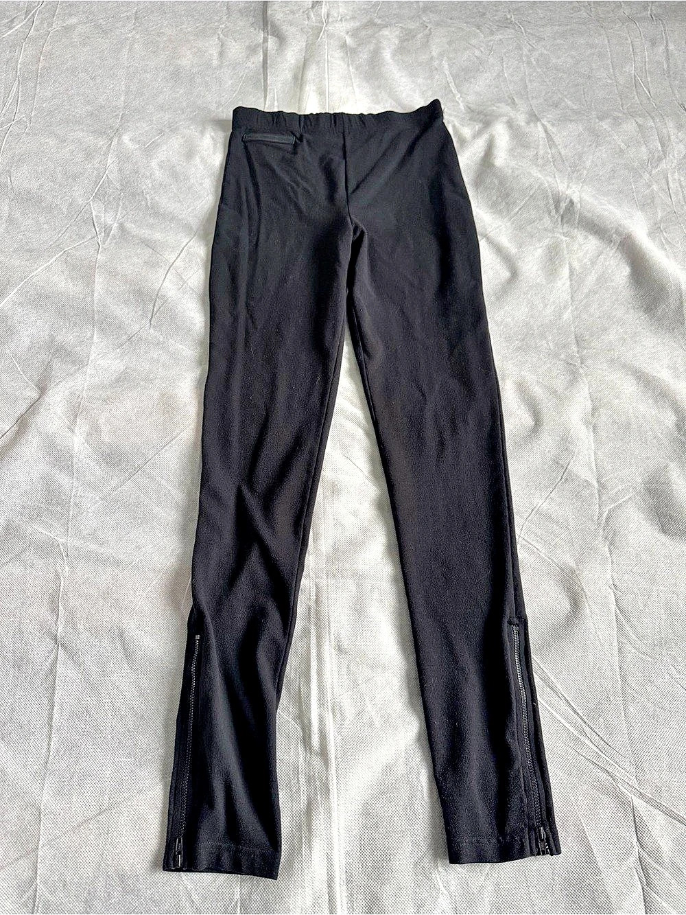 Ralph Lauren Polo Sport Women’s S Black Ankle Yoga Leggings Stretch Zip Hem